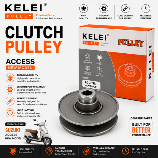 Kelei Clutch Pulley for Suzuki Access New Model | Premium CVT Pulley Assembly