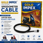 Gold Impex Speedometer Cable for TVS Jupiter New & Scooty Pep Plus | Friction Free Premium Meter Cable