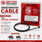 Friction Free Speedometer Cable for Hero Passion & Hero Splendor | Premium Meter Cable