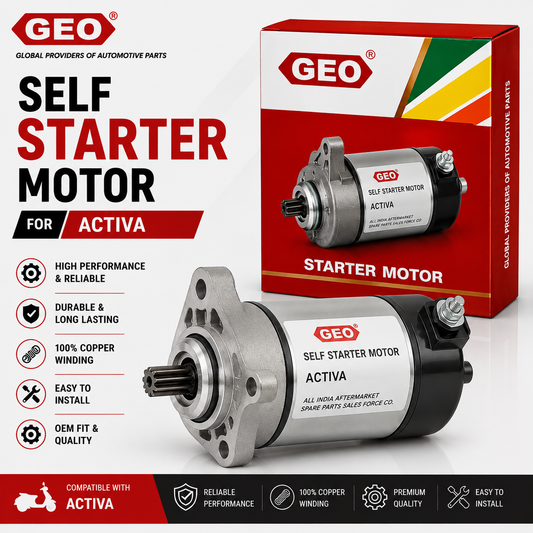 GEO Self Starter Motor for Honda Activa | Premium Electric Starter Motor Assembly