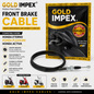 Gold Impex Front Brake Cable for Honda Eterno, Hero Pleasure & Honda Activa | Friction Free | Premium Replacement Cable