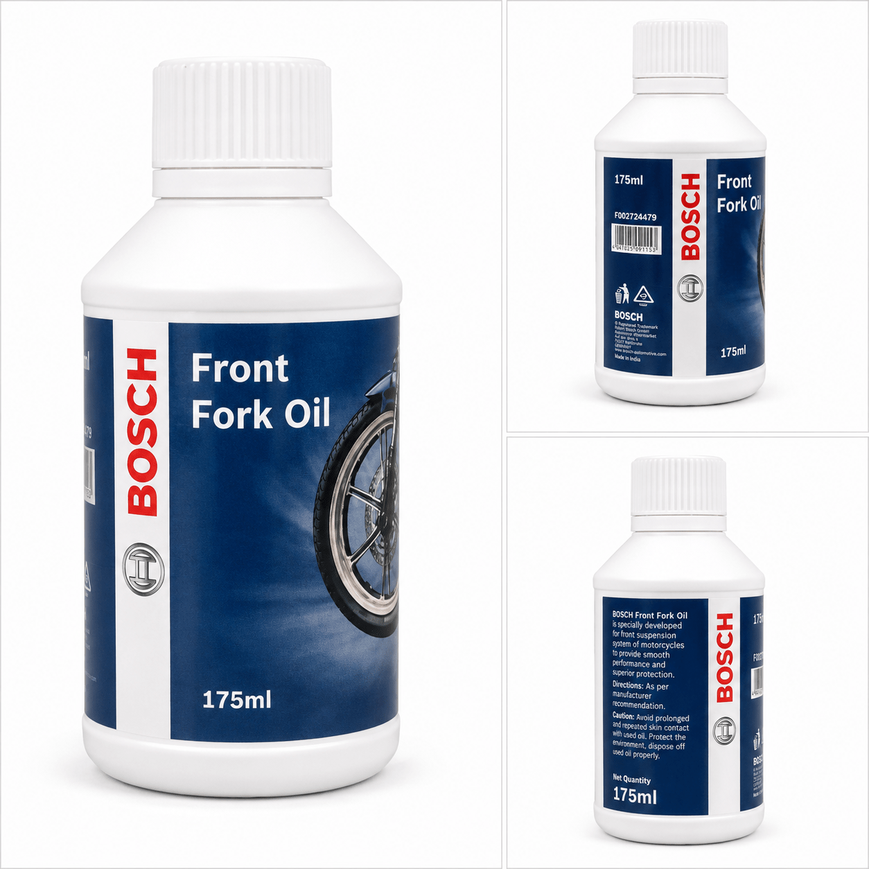 Span ScrewBosch Front Fork Oil 175ml | Premium Suspension Fork Oil for Motorcycles & Scooters