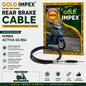 Gold Impex Rear Brake Cable for Honda Activa 6G BS6 | Friction Free Cable