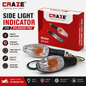 Craze Side Light Indicator for Hero Splendor Pro | Blinker with Bulb | Premium Indicator Set