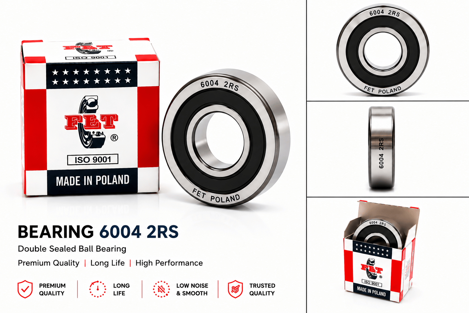 Span ScrewFET 6004 2RS Double Sealed Ball Bearing | Premium Ball Bearing