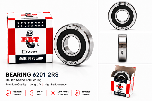 Span ScrewFET 6201 2RS Double Sealed Ball Bearing | Premium Two Wheeler Bearing