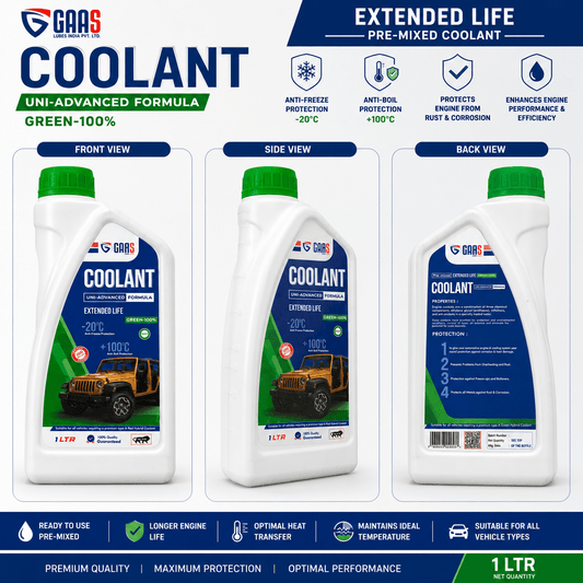 Span ScrewGARS Extended Life Coolant Green 100% – 1 Litre | Pre-Mixed Engine Coolant