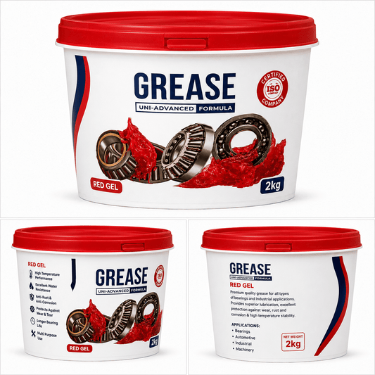 Span ScrewGARS Red Gel Grease 2kg | Premium Multi-Purpose High Temperature Bearing Grease