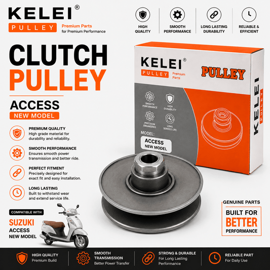 Span ScrewKelei Clutch Pulley for Suzuki Access New Model | Premium CVT Pulley Assembly