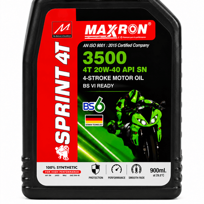 Span ScrewMaxxron Sprint 4T 3500 20W-40 API SN Motorcycle Engine Oil – 900 ml