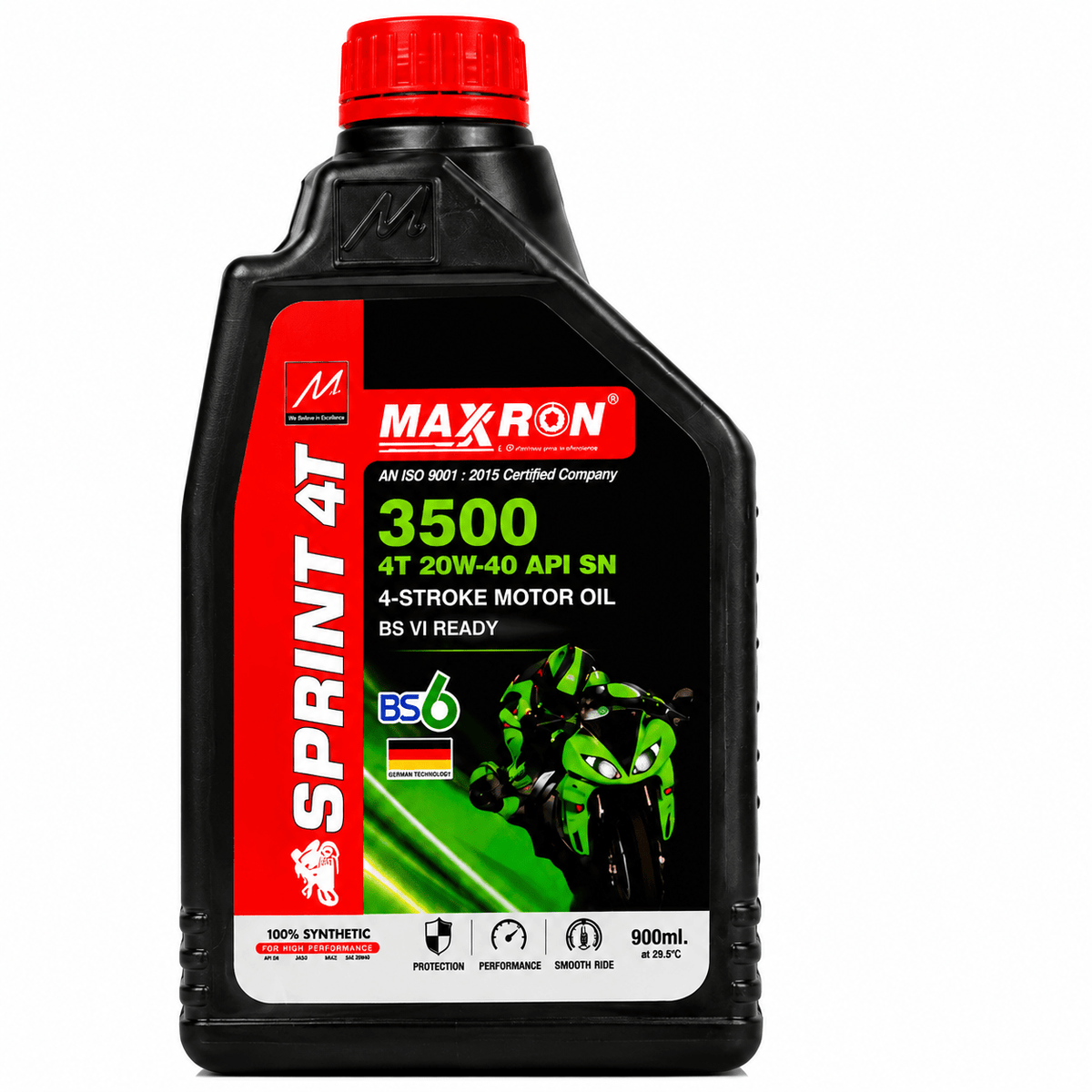 Span ScrewMaxxron Sprint 4T 3500 20W-40 API SN Motorcycle Engine Oil – 900 ml