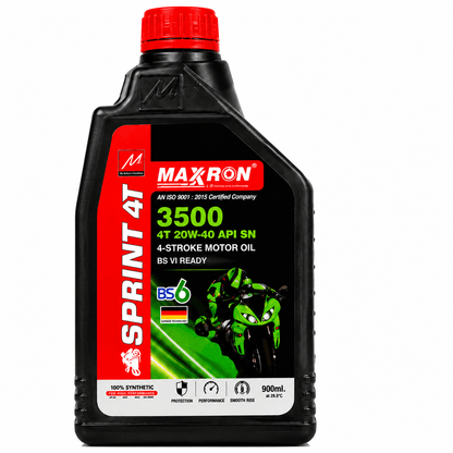 Span ScrewMaxxron Sprint 4T 3500 20W-40 API SN Motorcycle Engine Oil – 900 ml