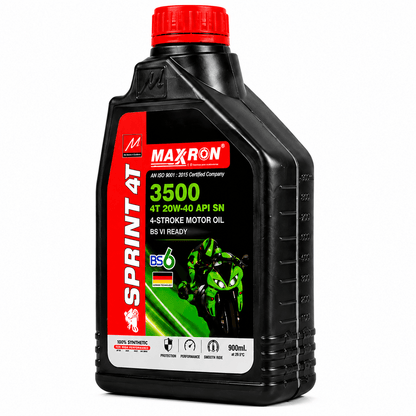 Span ScrewMaxxron Sprint 4T 3500 20W-40 API SN Motorcycle Engine Oil – 900 ml