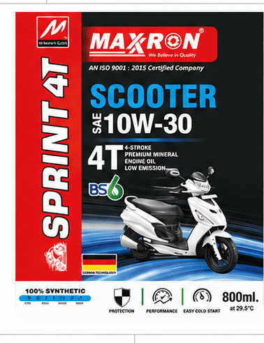 Span ScrewMaxxron Sprint 4T Scooter Engine Oil SAE 10W-30 – 800ml