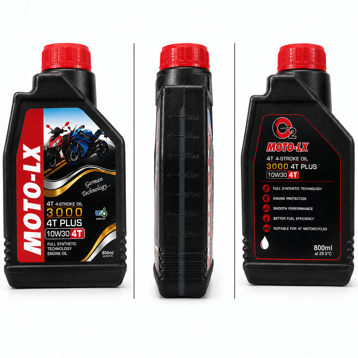Span ScrewMOTO-LX 3000 4T Plus 10W30 4T Full Synthetic Technology Engine Oil – 800mlEngine Oil