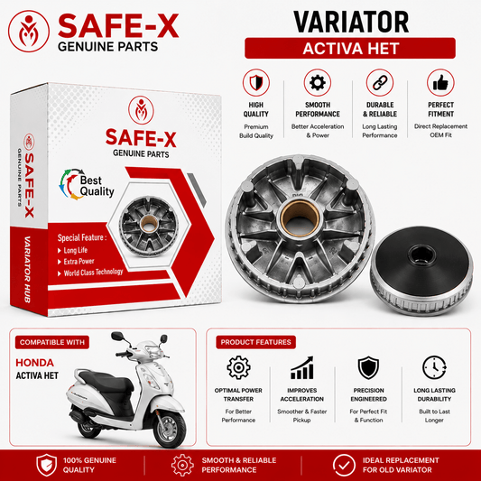 Span ScrewSAFE-X Variator Assembly for Honda Activa HET | High Performance CVT Variator