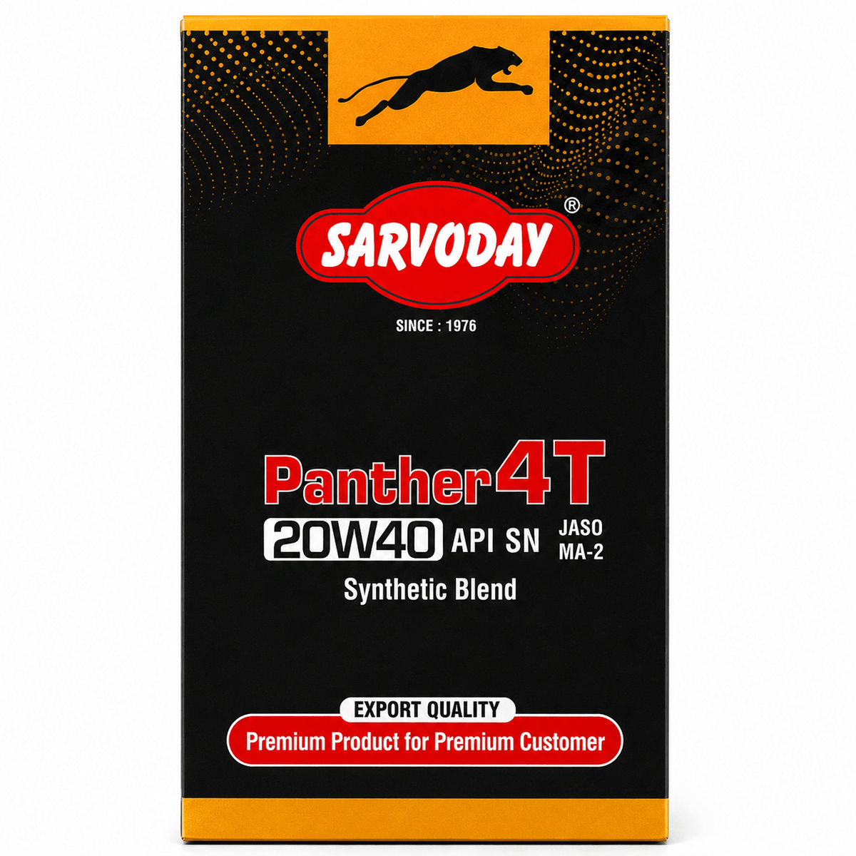 Span ScrewSarvoday Panther 4T 20W-40 Engine Oil – 900ml | API SN JASO MA-2