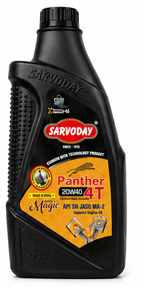 Span ScrewSarvoday Panther 4T 20W-40 Engine Oil – 900ml | API SN JASO MA-2