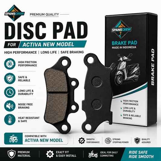 Span ScrewSpan Screw Disc Brake Pad for Honda Activa New Model | Premium Brake Pad Set | High Performance ReplacementDisk Pad