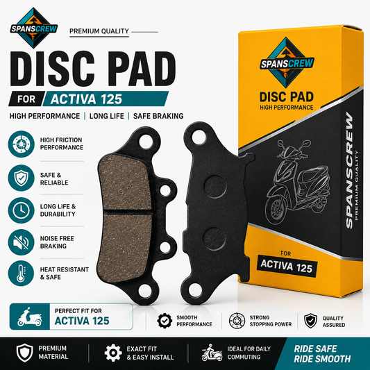 Span ScrewSpanScrew Disc Brake Pad for Honda Activa 125 | Premium Front Disc Pad | High Performance Brake PadsDisk Pad