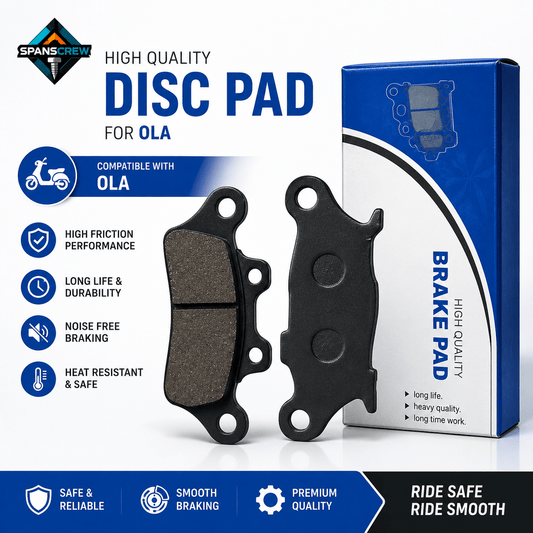 Span ScrewSpanScrew Front Disc Brake Pad for OLA Electric Scooter | Premium Brake Pad | High PerformanceDisk Pad