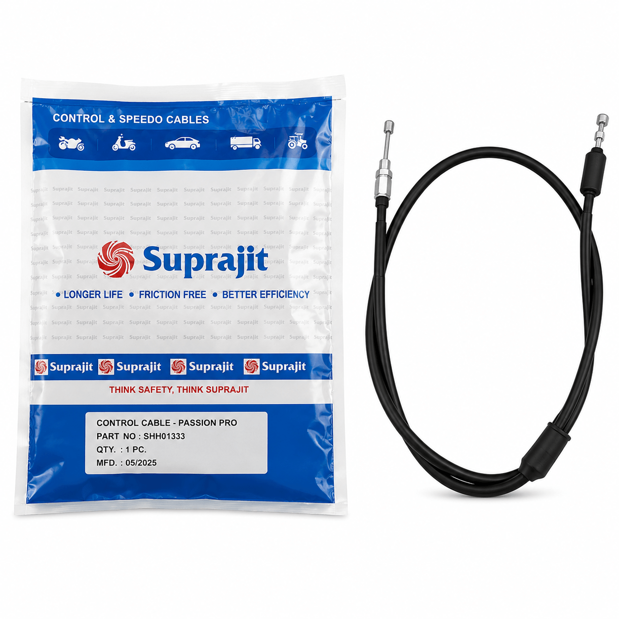 Span ScrewSuprajit Clutch Cable for Hero Passion Pro | Friction Free Control CableClutch Cable
