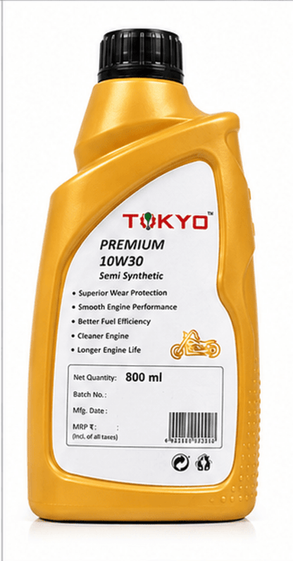 Span ScrewTokyo Premium 10W-30 Semi Synthetic 4T Motorcycle Engine Oil – 800 ml