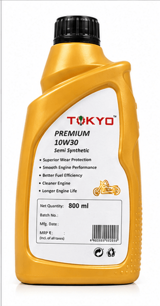 Span ScrewTokyo Premium 10W-30 Semi Synthetic 4T Motorcycle Engine Oil – 800 ml